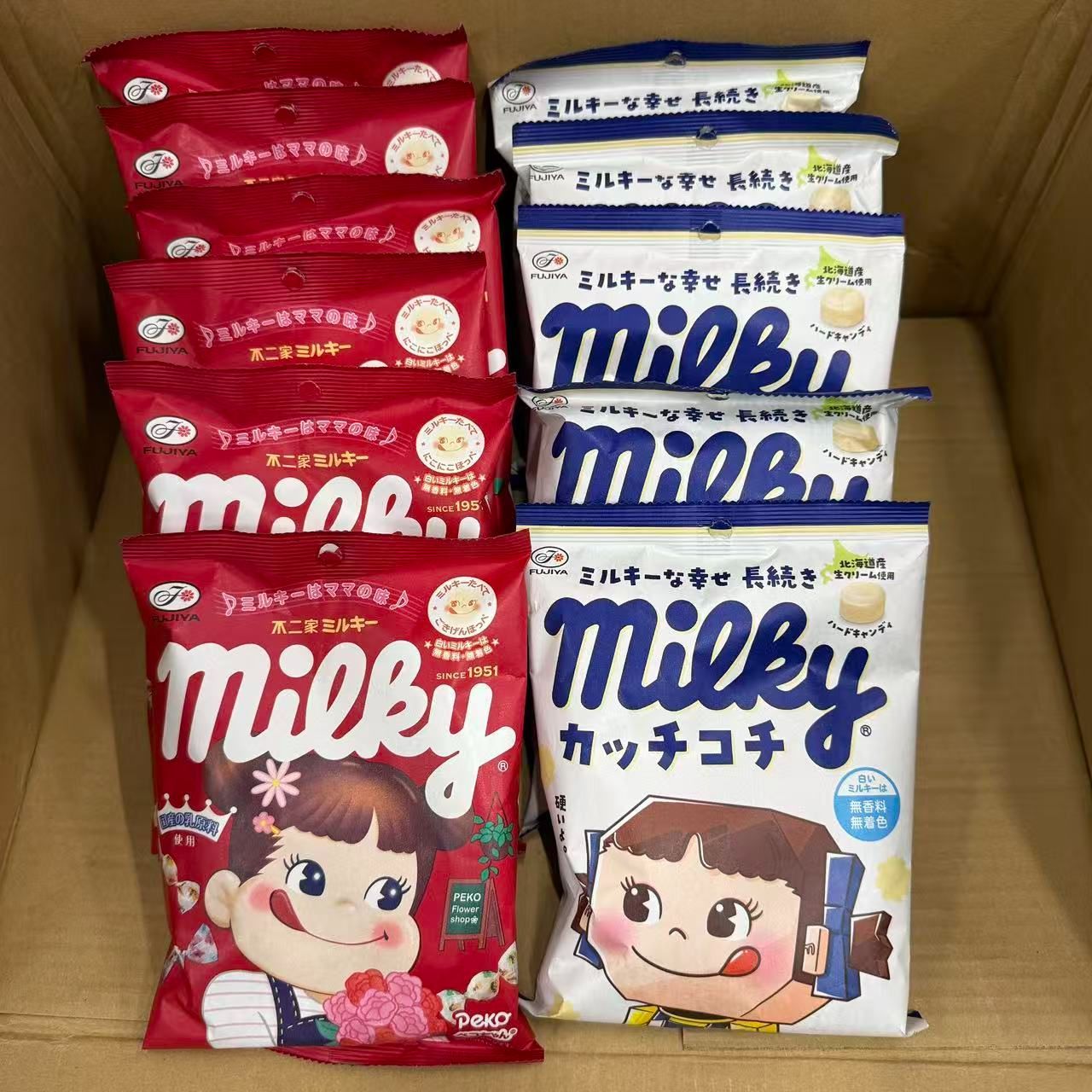 不二家 ミルキー 2種セット 100g×6+72g×5 - メルカリ