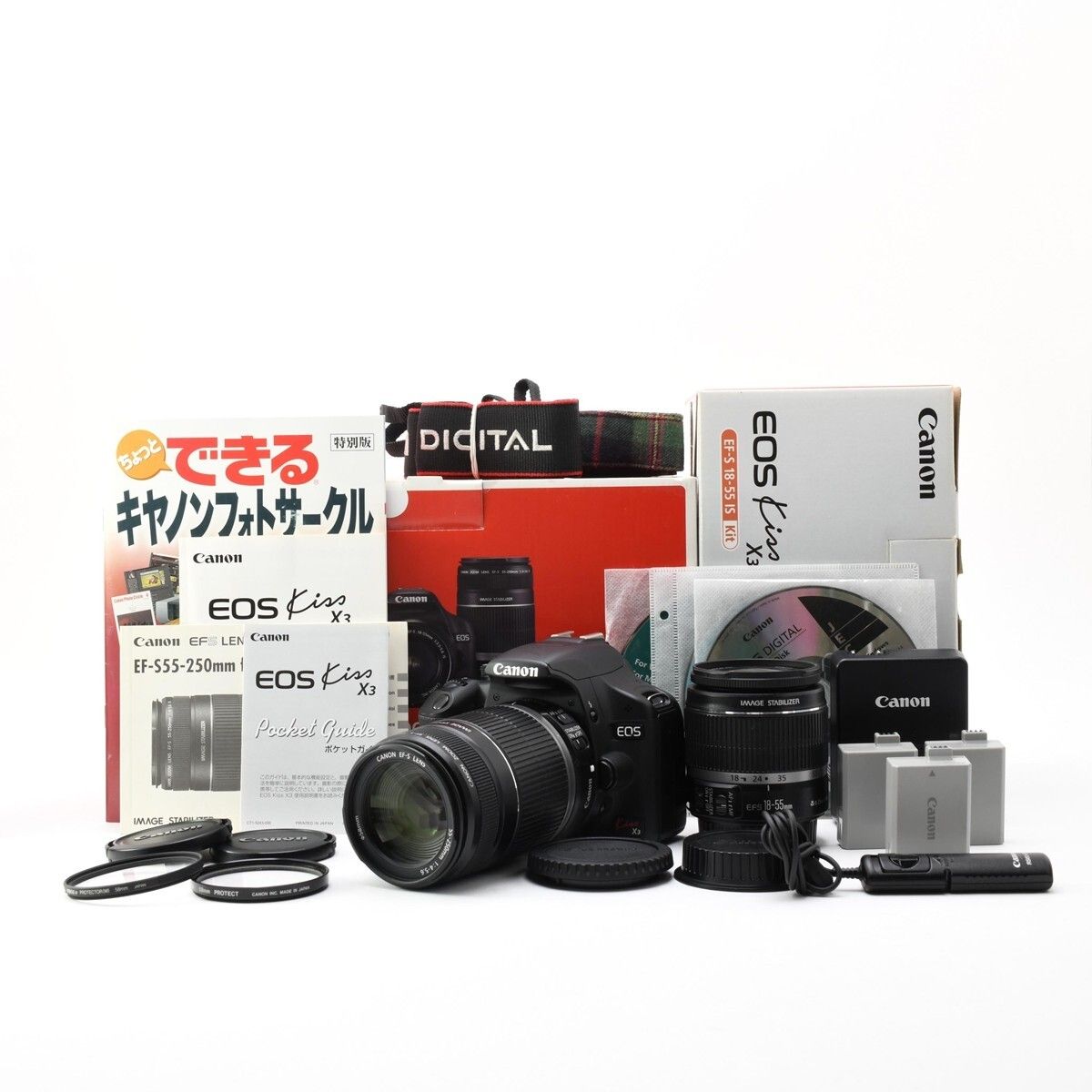 1443＜良品＞キヤノン Canon EOS Kiss X3 ダブルズームキット