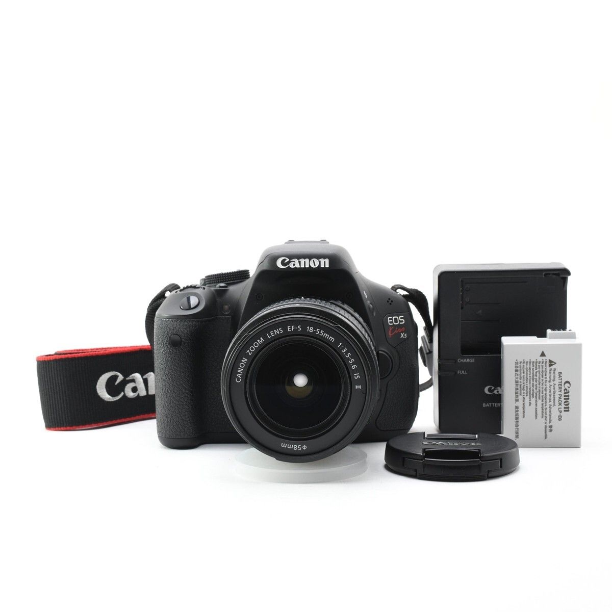 1445＜良品＞ Canon デジタル一眼レフカメラ EOS Kiss X5 レンズキット EF-S18-55mm F3.5-5.6 IS II