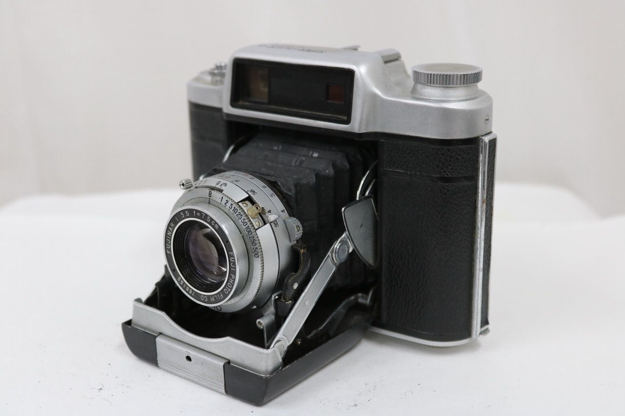 【訳あり品】 フジカ FUJICA SUPER FUJICA-6 FUJINAR 7.5cm F3.5 蛇腹カメラ e14009