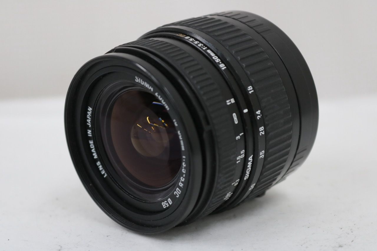 【返品保証】 シグマ Sigma ZOOM 18-50mm F3.5-5.6 DC キャノンマウント レンズ e14015