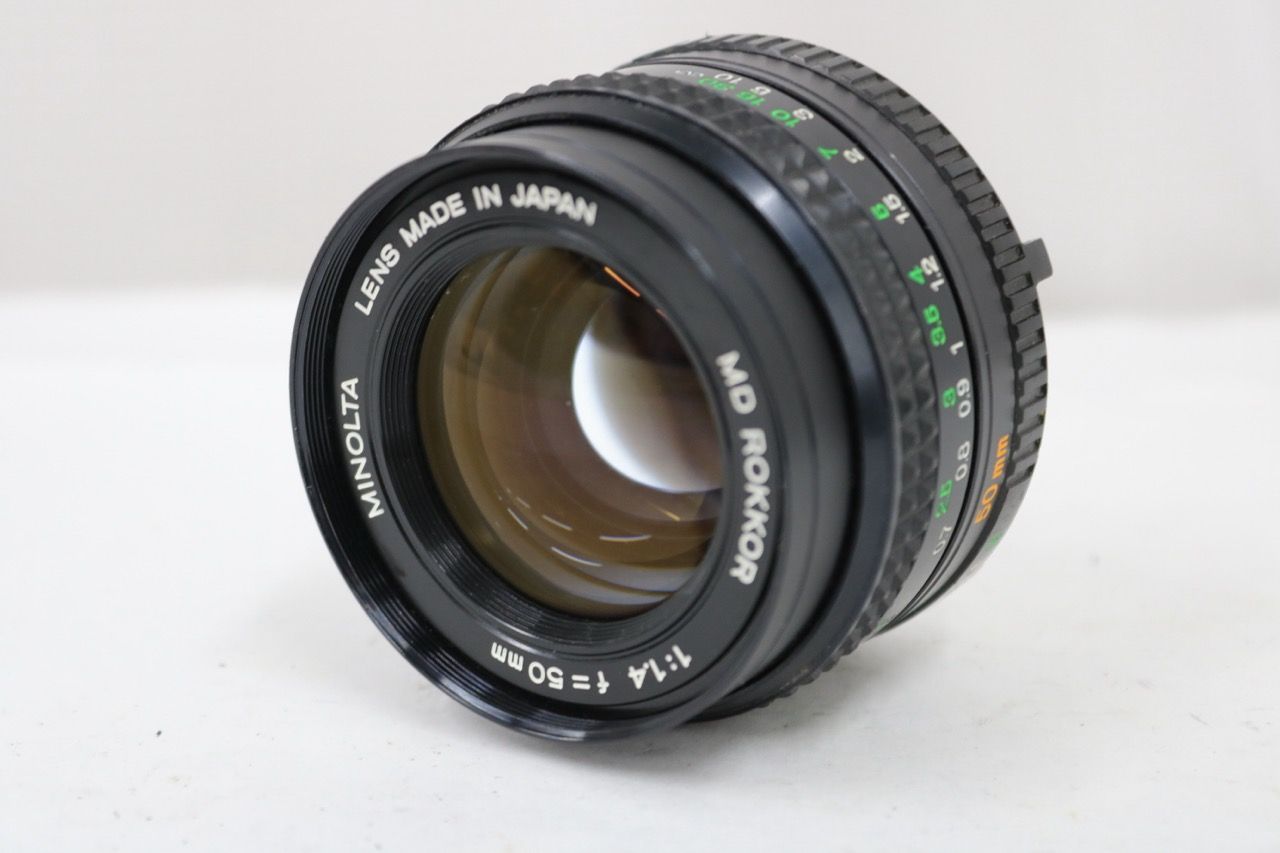 【返品保証】 ミノルタ Minolta MD ROKKOR 50mm F1.4 レンズ e14021