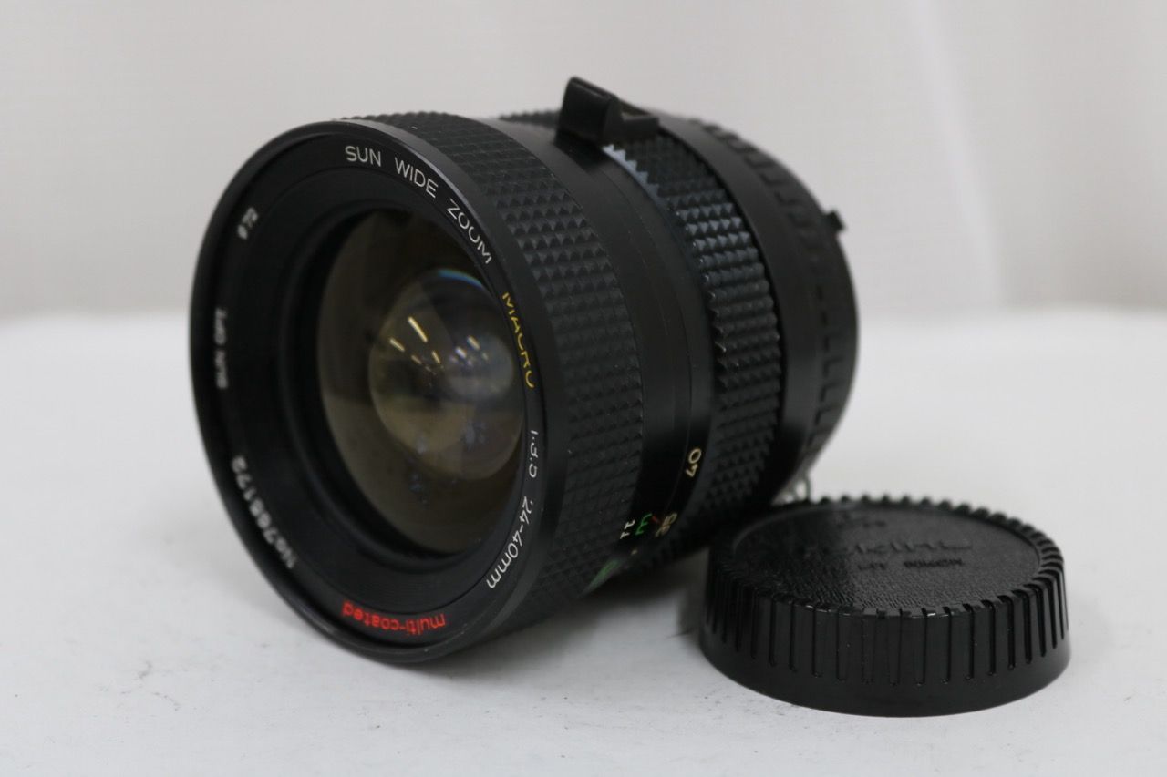 【訳あり品】 SUN WIDE ZOOM MACRO 24-40mm F3.5 multi-coated ニコンマウント レンズ e14028