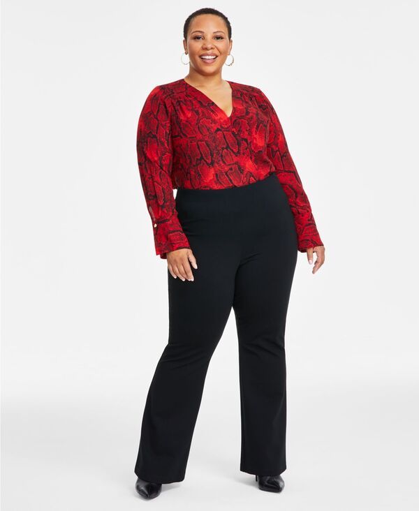 アイエヌシー インターナショナル コンセプト レディース ボトムス カジュアルパンツ プラスサイズ パンツ INC International Concepts Plus Size HighRise