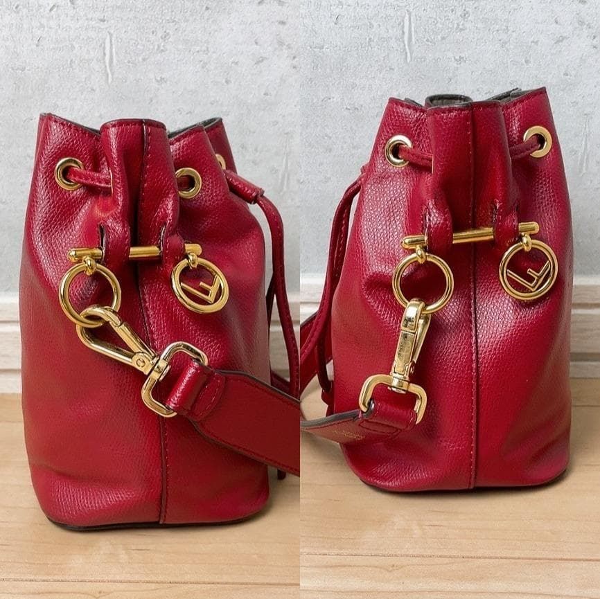 美品 フェンディ FENDI モントレゾール MON TRESOR 巾着 バケット 