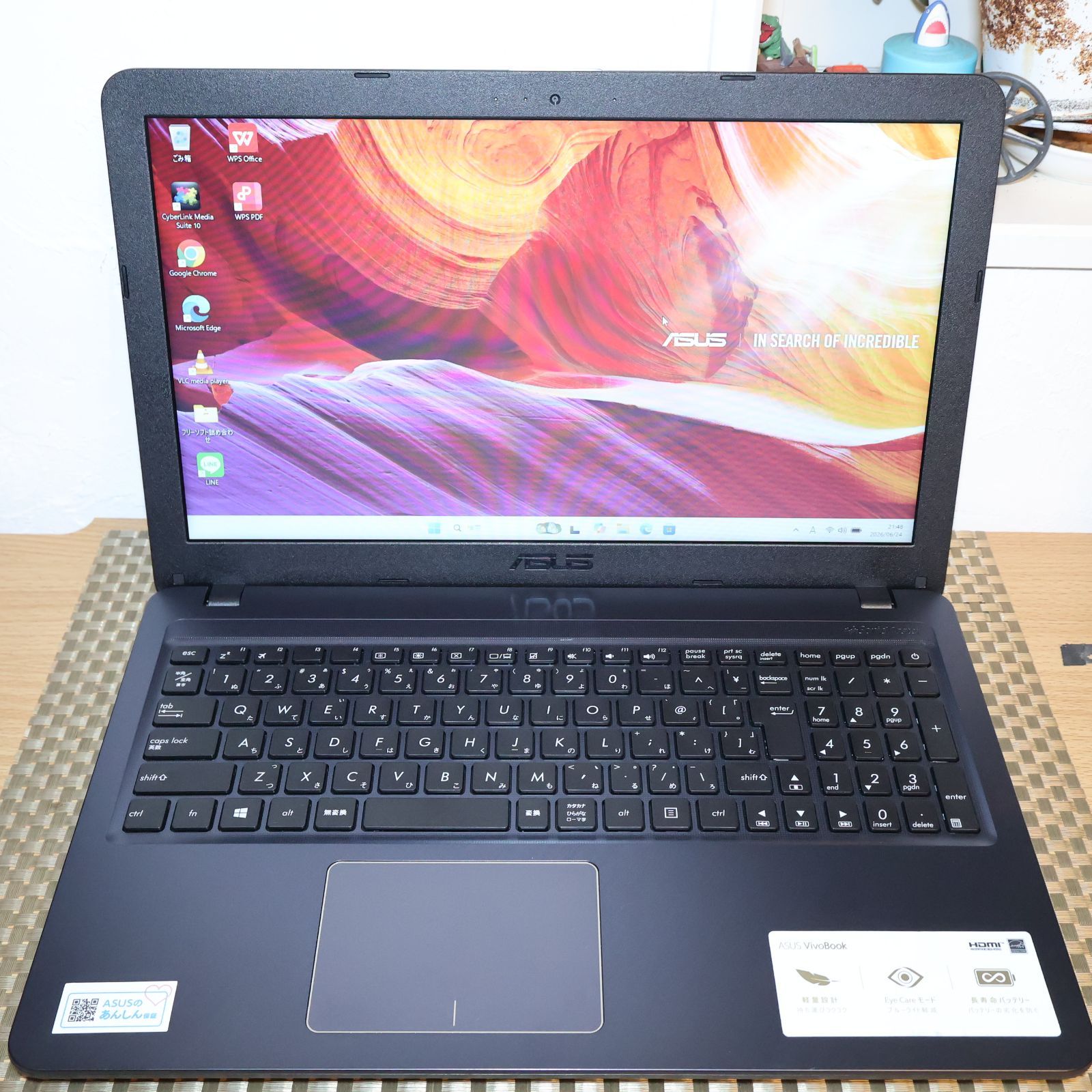 ※値下げ可能！！※ ASUS ノートパソコン　X543M Win11 美品】Win11対応 ASUSノート 2021年製 SSD搭載 - メルカリ