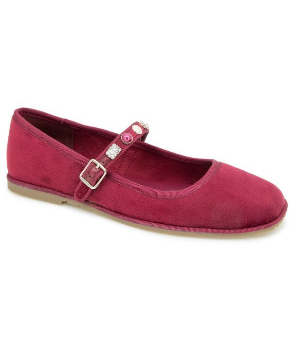 ケネスコール レディース シューズ パンプス Kenneth Cole Reaction Womens Elda MaryJane Flats Dark Red レッド