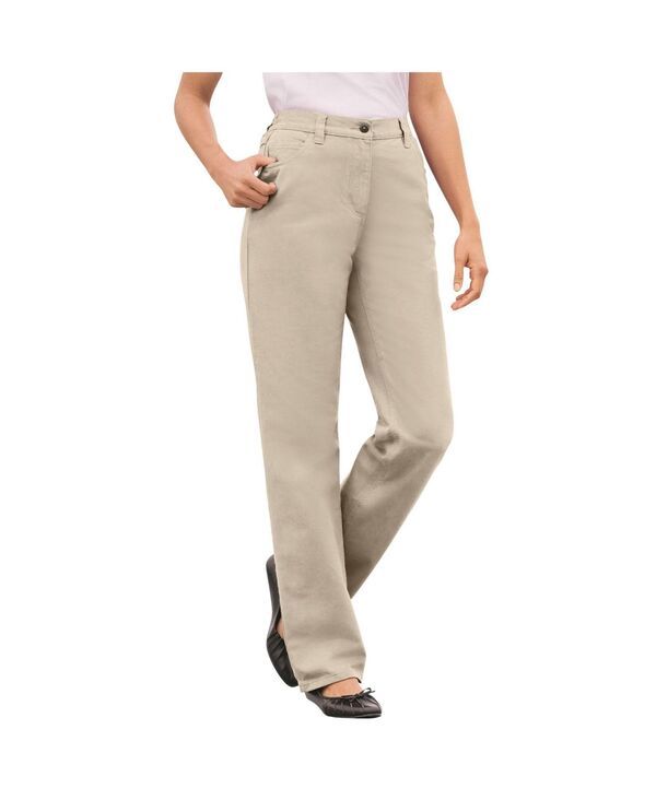 ウーマン ウィズイン レディース ボトムス デニムパンツ トール コットン ジーンズ Woman Within Womens Within Tall Perfect AllCotton BackEla