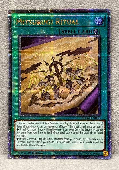 遊戯王 英語 北米版 巳剣降臨 Mitsurugi Ritual 25thシークレットレア