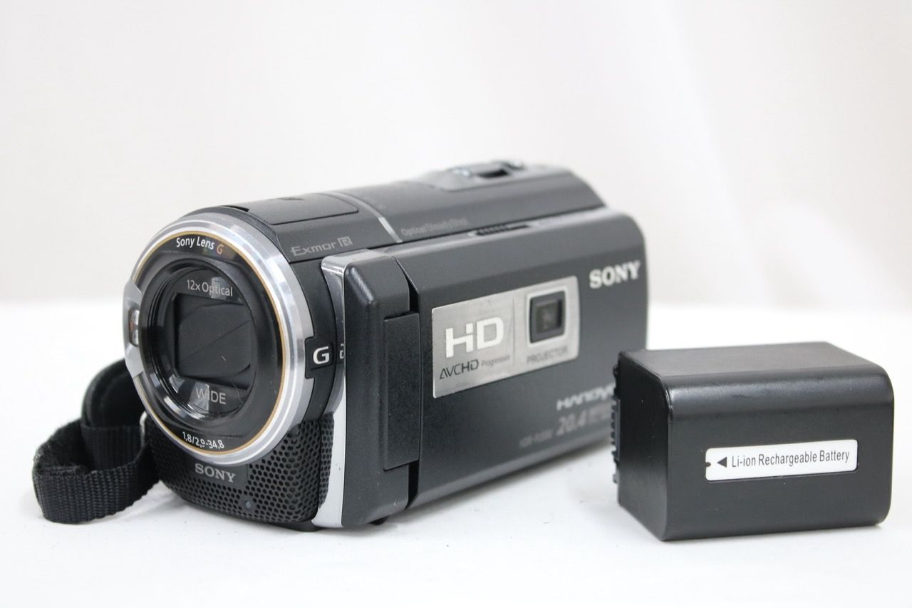 【返品保証】 ソニー Sony HANDYCAM HDR-PJ590V 12x バッテリー付き デジタルビデオカメラ e14030