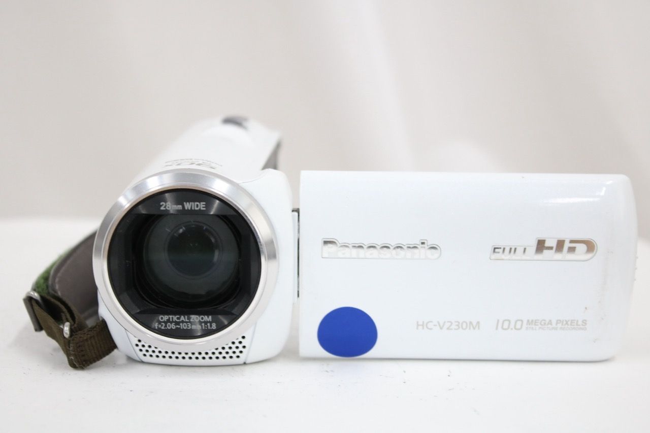 返品保証】 パナソニック Panasonic HC-V230M 90x ホワイト バッテリー