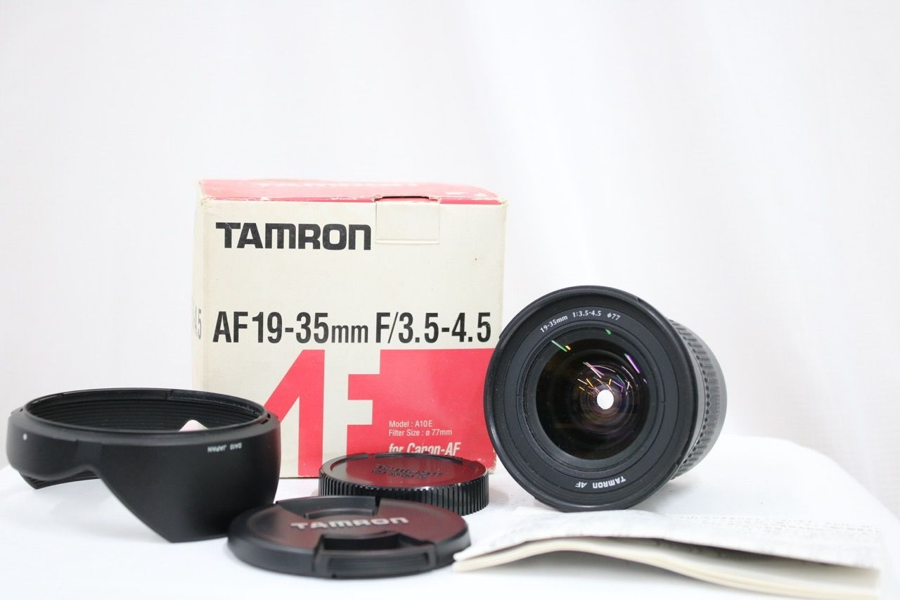【返品保証】 【元箱付き】タムロン Tamron AF 19-35mm F3.5-4.5 前後キャップ付き レンズ e14041
