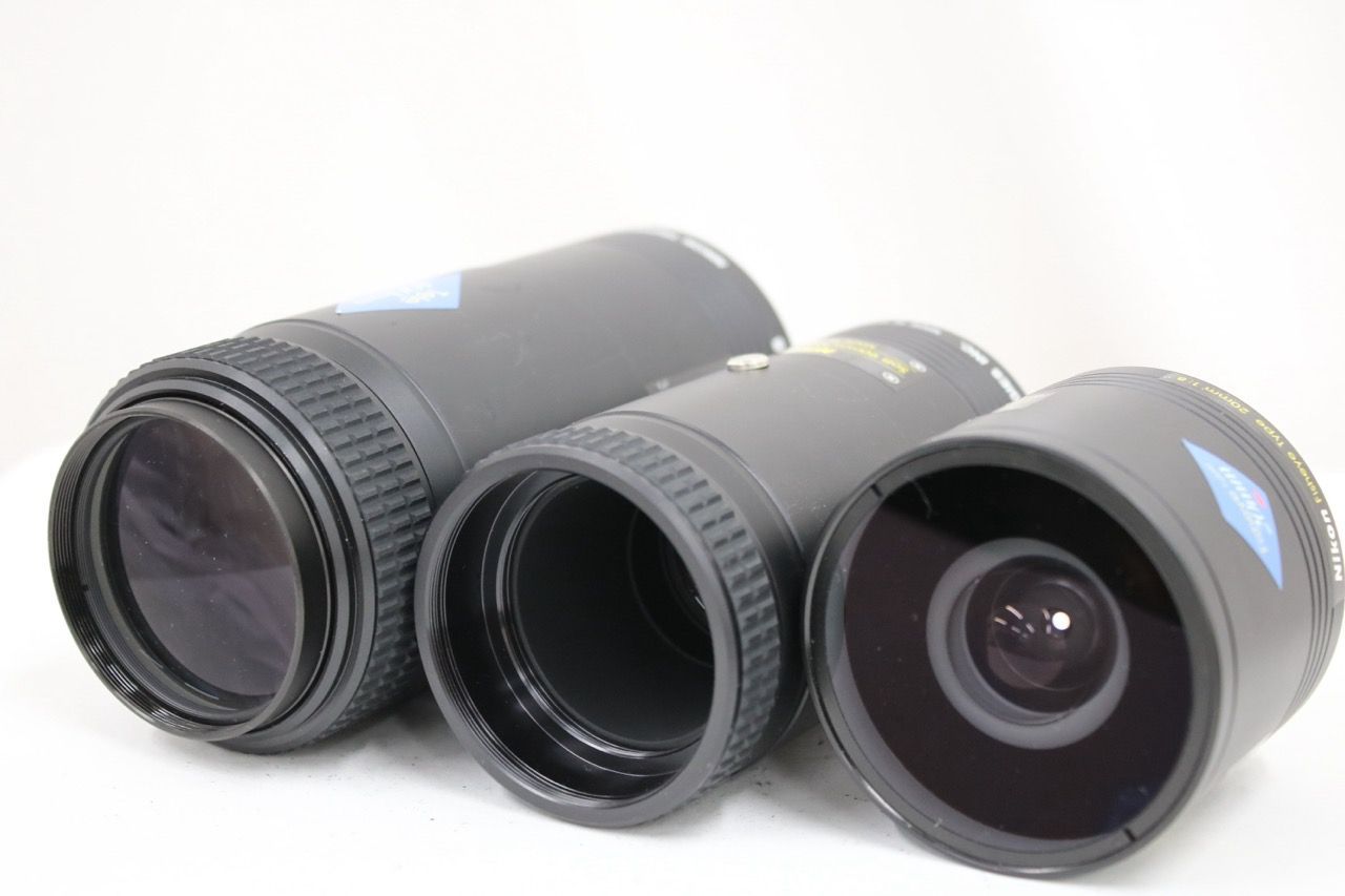 【返品保証】 【レンズ3点まとめ】ニコン Nikon Tele 400mm F8 Soft 90mm/Macro 120mm Fisheye Type 20mm F8 レンズ e14044