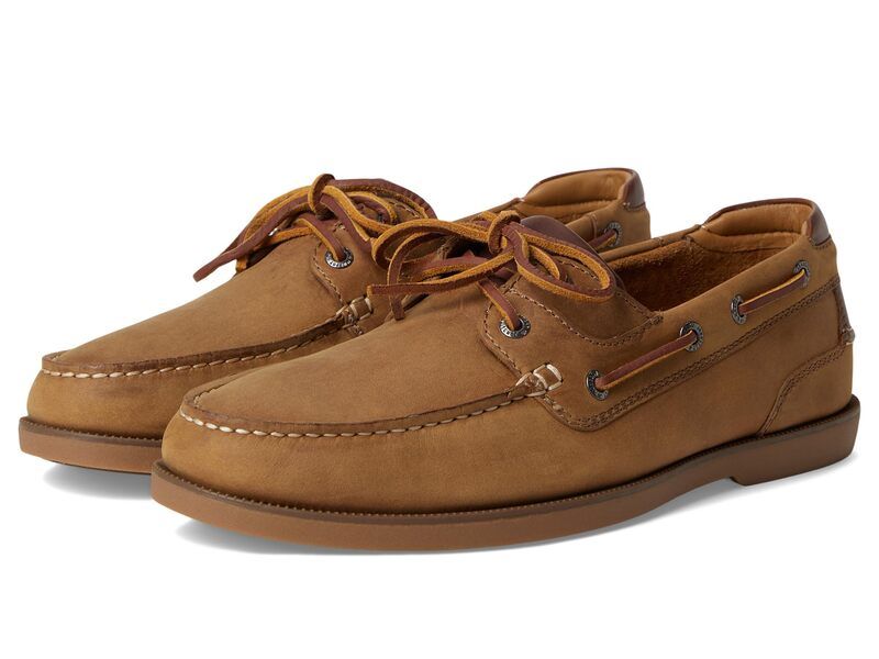 ジョンストンアンドマーフィー メンズ シューズ Johnston Murphy Ventura 2Eye Boat Shoe Tan Full Grain タン