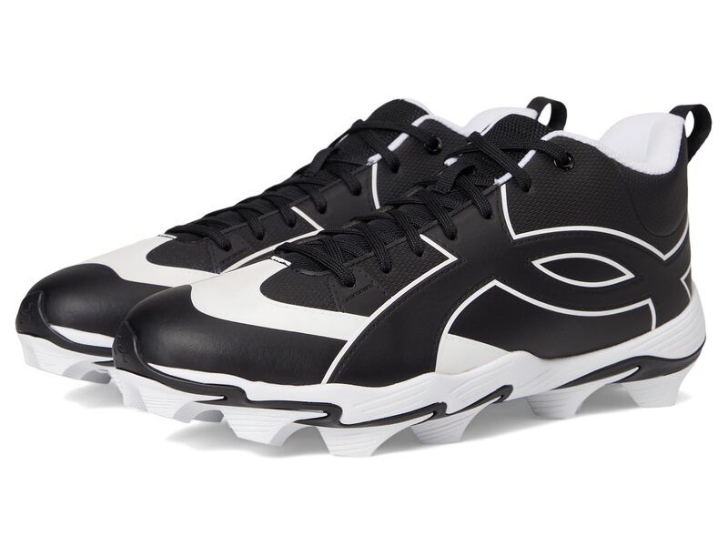 アンダーアーマー メンズ シューズ スニーカー Under Armour Leadoff Icon Mid Baseball Cleats BlackBlackAnt ブラック