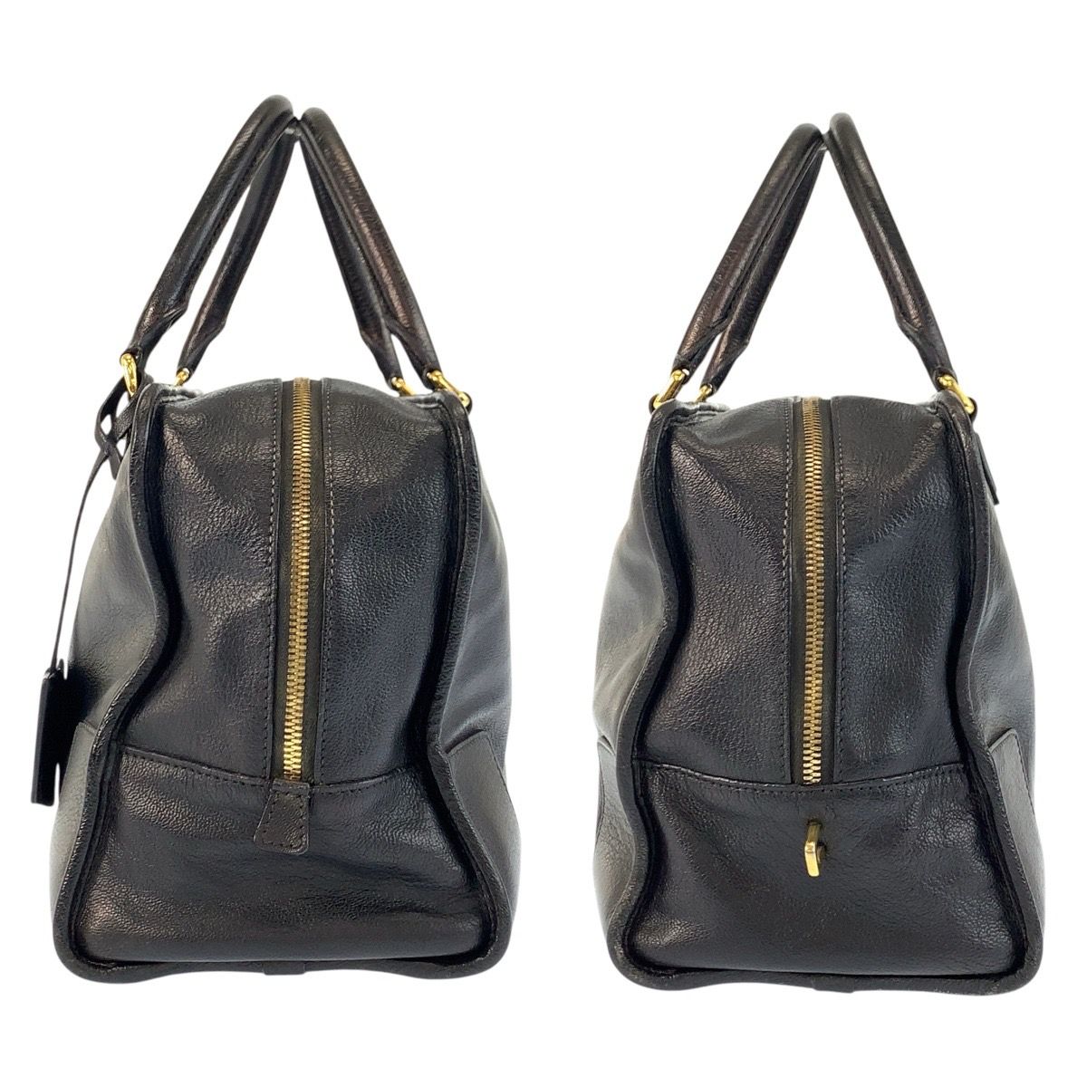 LOEWE ロエベ アマソナ36 ブラック 黒 ゴールド金具 レザー 