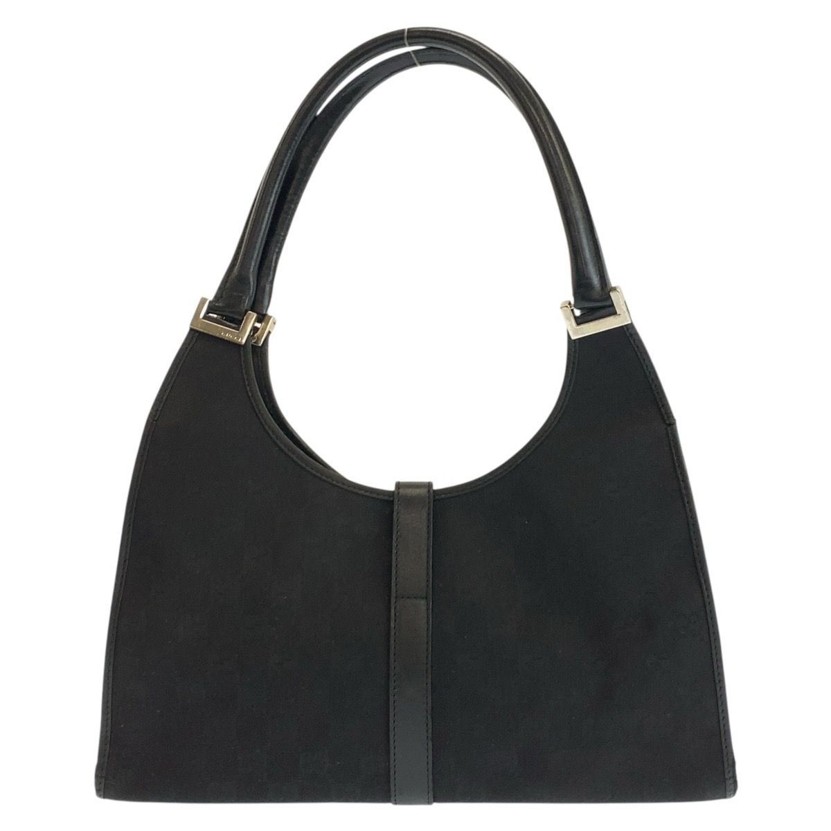 GUCCI グッチ ジャッキー ブラック 黒 シルバー金具 GGキャンバス