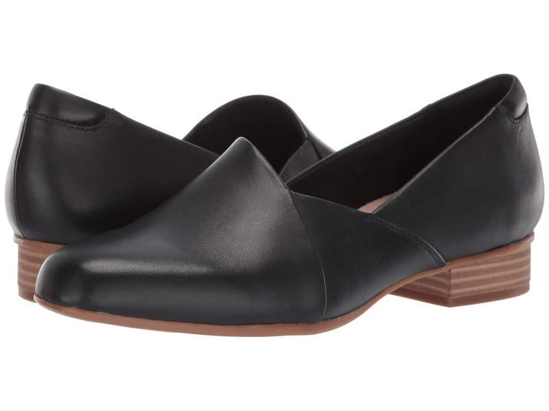 クラークス レディース シューズ スリッポン・ローファー Clarks Juliet Palm Black Leather ブラック