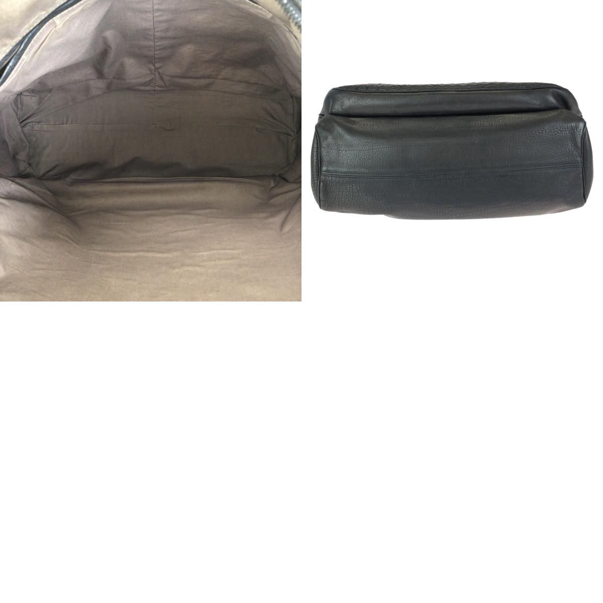 BOTTEGAVENETA ボッテガヴェネタ イントレチャート ブラック 黒 ガンメタ金具 レザー 245164 ビジネスバッグ ブリーフケース メンズ 602396 【中古】 BOTTEGAVENETA ボッテガヴェネタ イントレチャート ブラック 黒