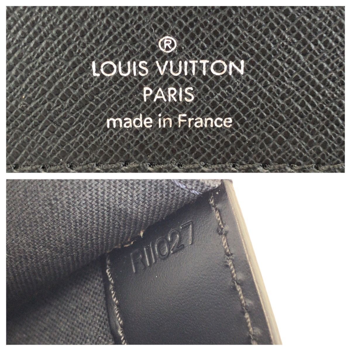 美品 LOUIS VUITTON ルイヴィトン タイガ ロブスト1 ブラック 黒