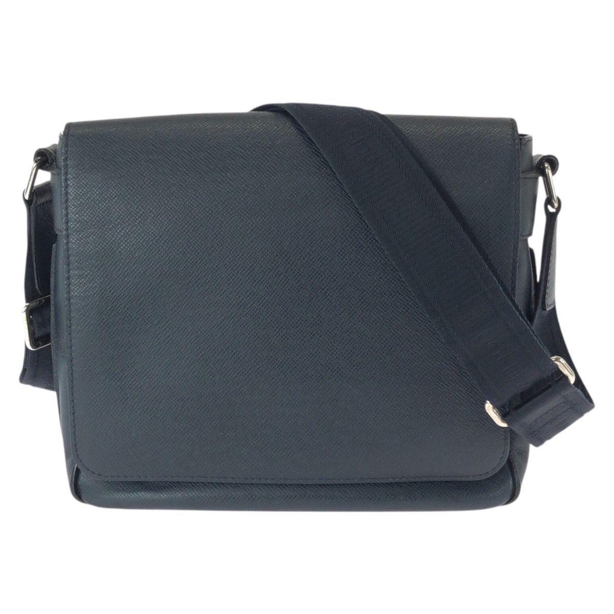 美品 LOUIS VUITTON ルイヴィトン タイガ ロマンPM ネイビー シルバー