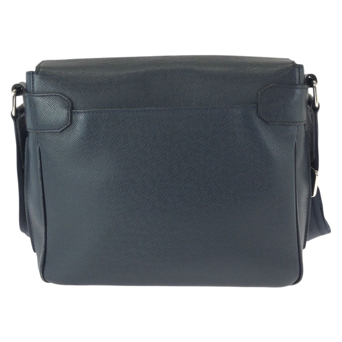 美品 LOUIS VUITTON ルイヴィトン タイガ ロマンPM ネイビー シルバー