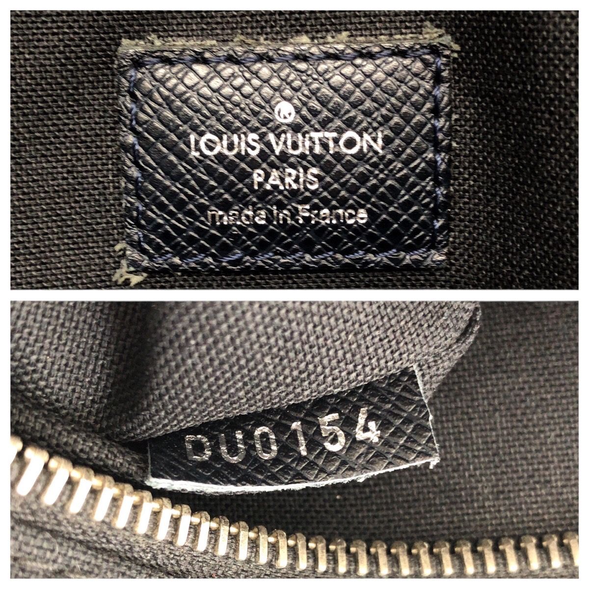 美品 LOUIS VUITTON ルイヴィトン タイガ ロマンPM ネイビー シルバー
