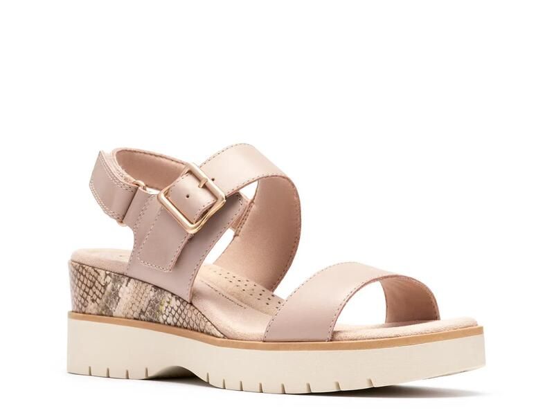 クラークス レディース シューズ サンダル ClarksDiaz Rose Wedge Sandal Sand サンド