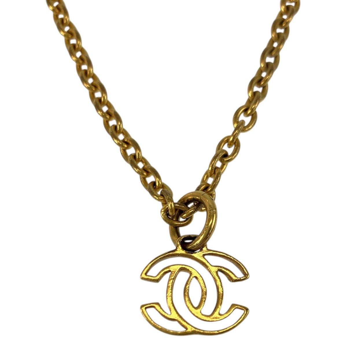 CHANEL シャネル ヴィンテージ ココマーク ゴールド メッキ ネックレス