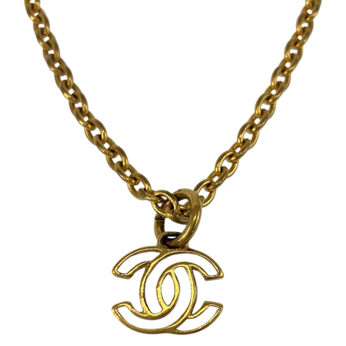 CHANEL シャネル ヴィンテージ ココマーク ゴールド メッキ ネックレス
