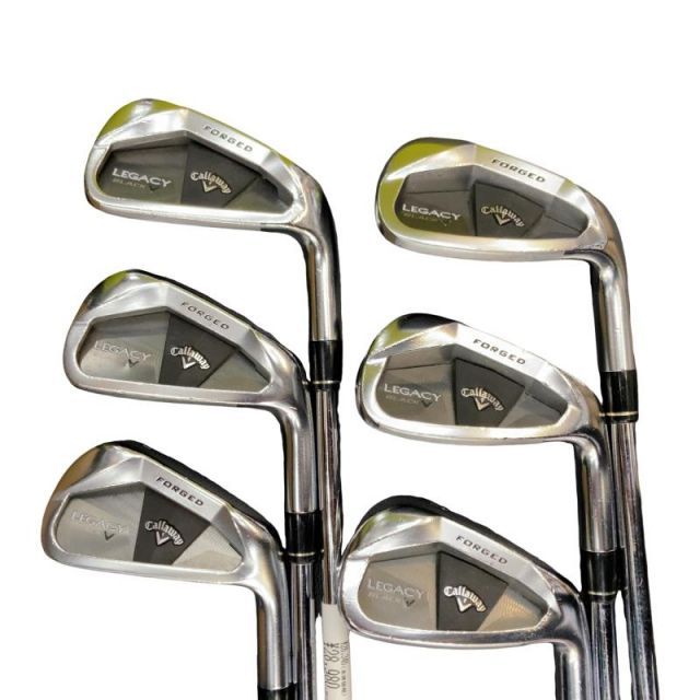 【中古】 キャロウェイ LEGACY BLACK 6S アイアンセット IR Dynamic Gold (フレックスS) メンズ 男性用 右利き 右用 Cランク ゴルフクラブ