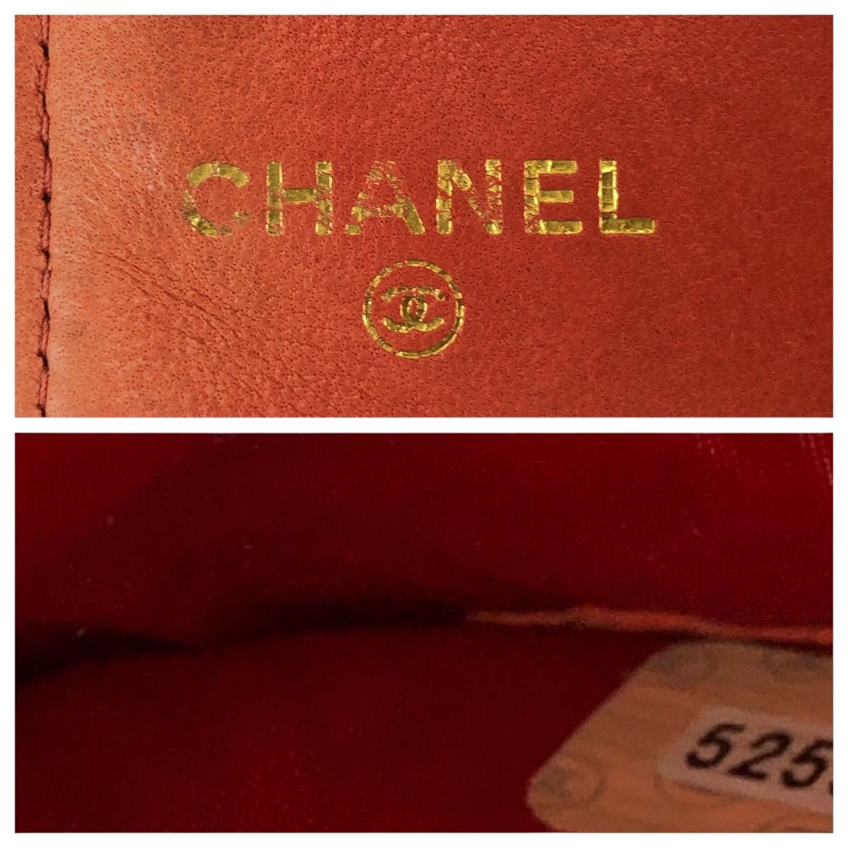美品 CHANEL シャネル ヴィンテージ ココマーク レッド ゴールド金具