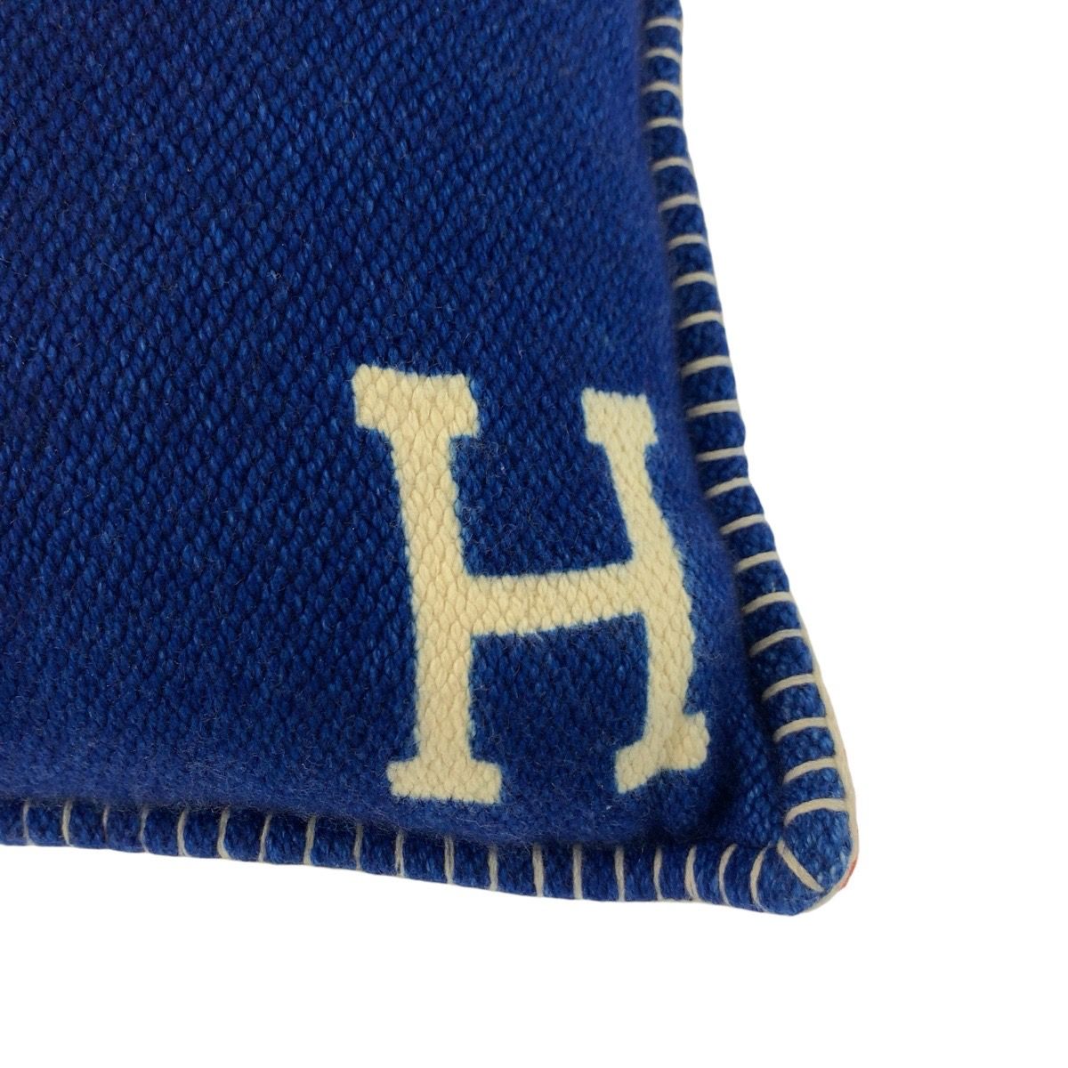 【美品】HERMES エルメス H ピタゴラス カシミア100％ 美品 HERMES エルメス Hピタゴラス マルチカラー ブルー イエロー