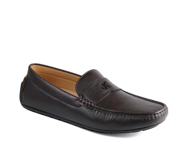 カルバンクライン メンズ シューズ スリッポン・ローファー Calvin Klein Follman Loafer Dark Brown ブラウン