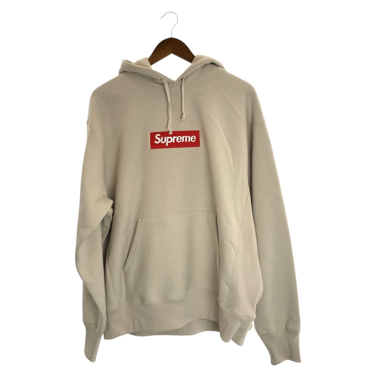 美品 Supreme シュプリーム ボックスロゴ サイズM ベージュ コットン 