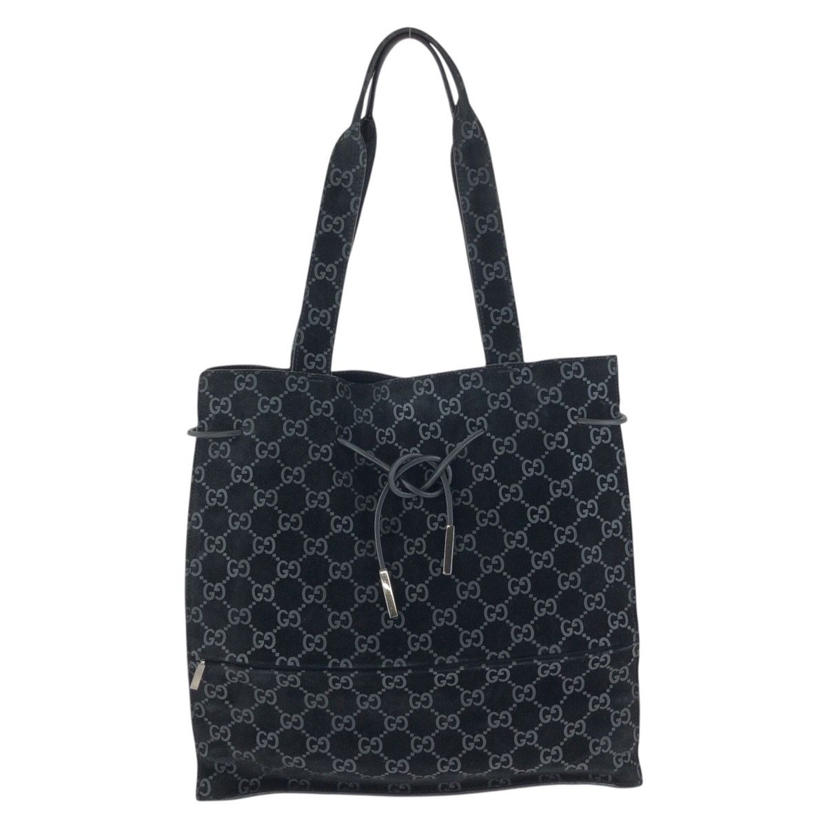 美品 GUCCI グッチ ヴィンテージ GG柄 ブラック 黒 シルバー金具