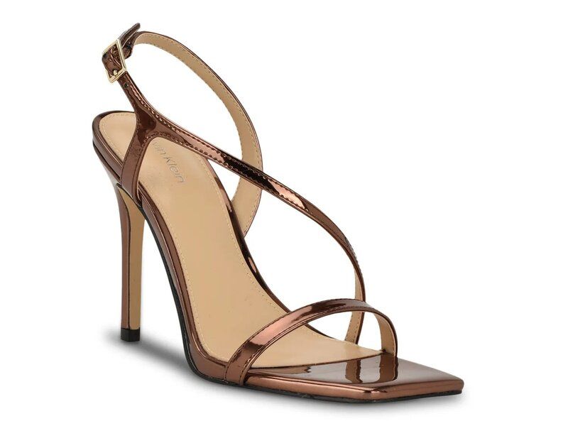 カルバンクライン レディース シューズ サンダル Calvin Klein Tansley Sandal Bronze Metallic メタリック