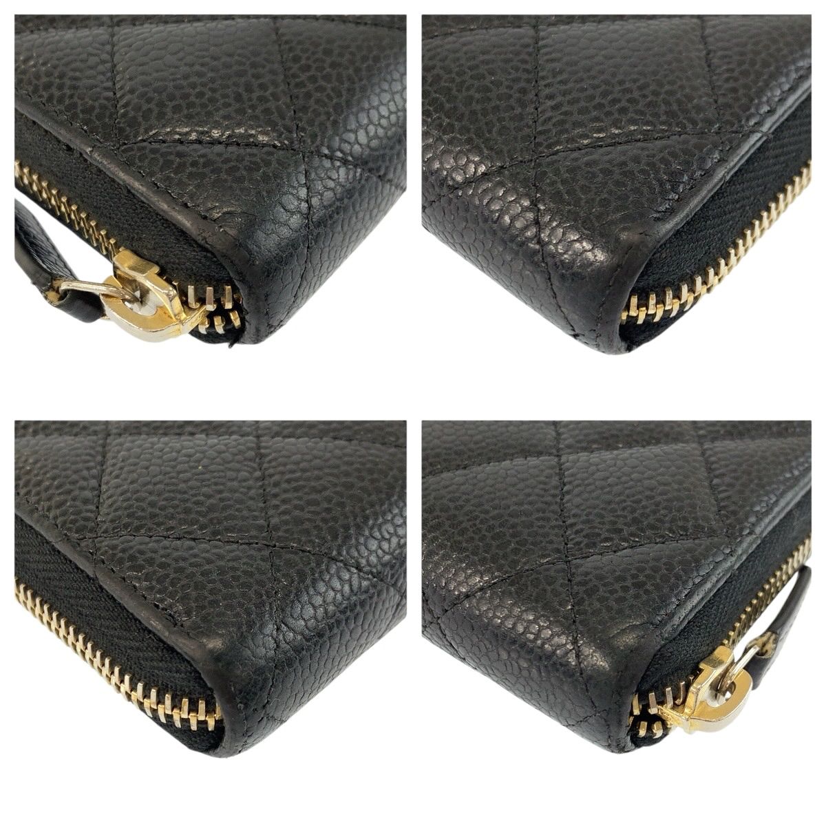 美品 CHANEL シャネル マトラッセ ココマーク ブラック 黒 ゴールド