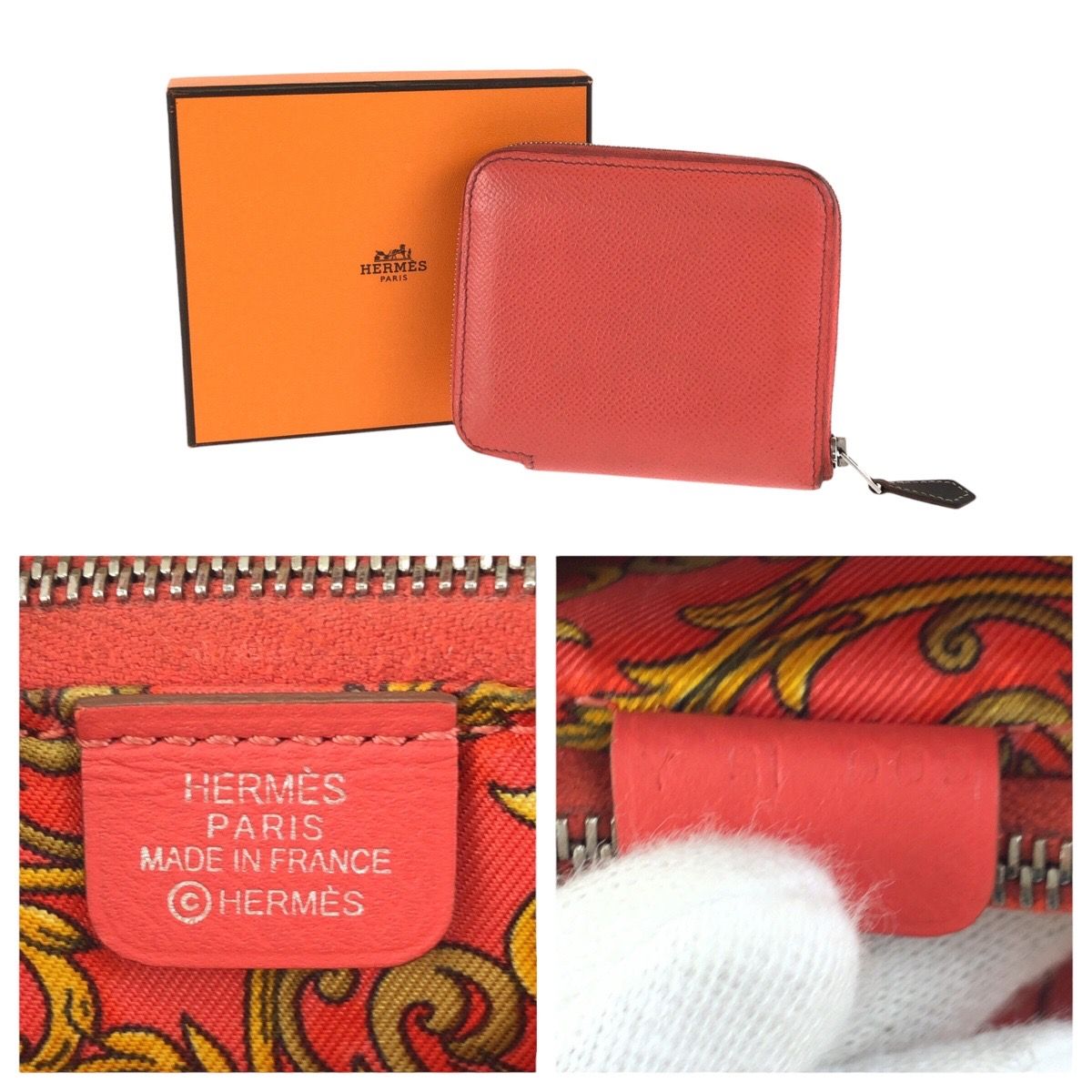 HERMES エルメス アザップコンパクト シルクイン ローズジャイプール