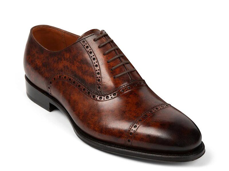 アンソニー ヴィア メンズ シューズ オックスフォード キャップ Anthony Veer Windsor Cap Toe Oxford Dark Brown ブラウン