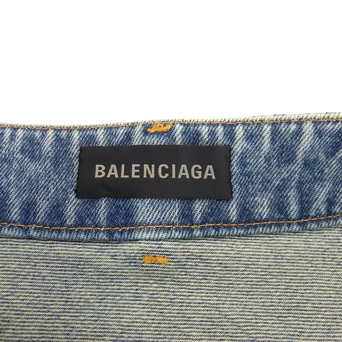 美品 BALENCIAGA バレンシアガ グラフィック プリント サイズ36 ブルー 