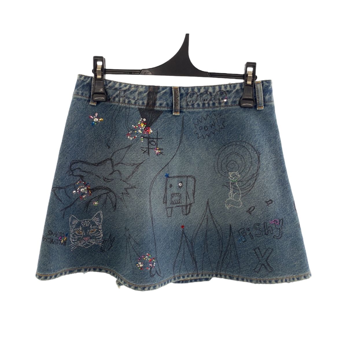 美品 BALENCIAGA バレンシアガ グラフィック プリント サイズ36 ブルー 