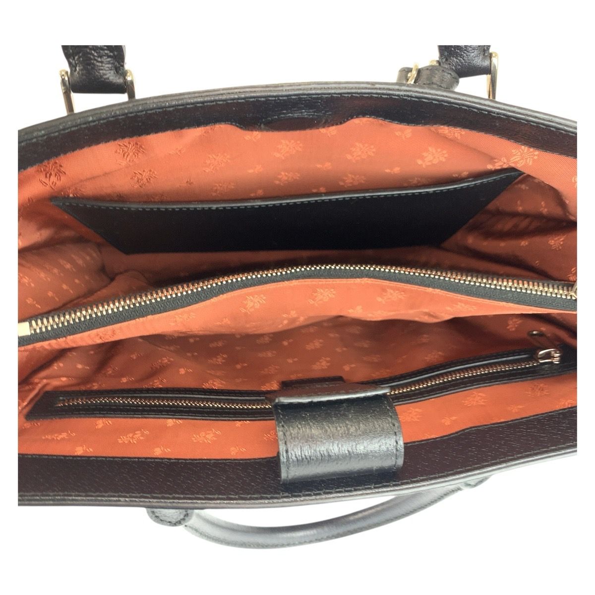 超美品 GUCCI グッチ インターロッキング ブラック キャンバス/レザー