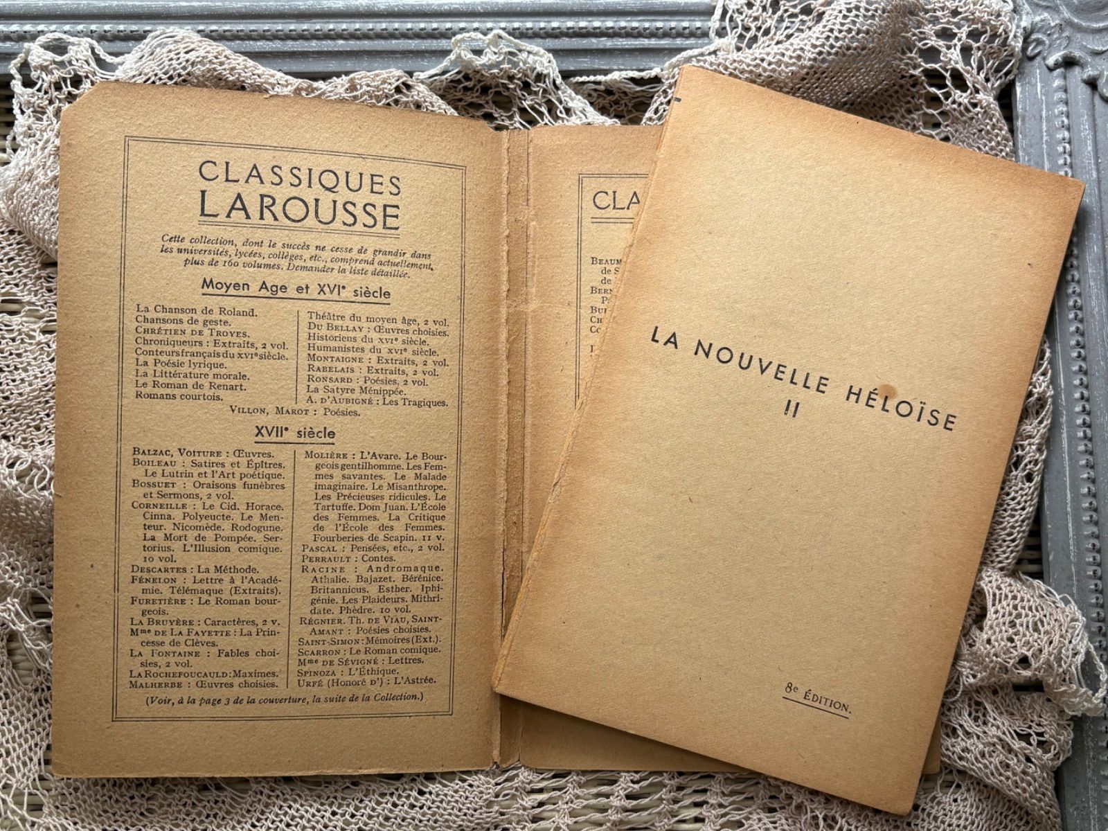 フランスアンティーク CLASSIQUES LAROUSSE ESSAIS 1930年代 パープル