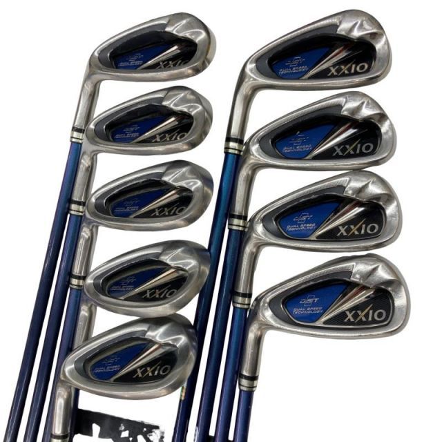 【中古】 ダンロップ XXIO(2014) 9S レフティ アイアンセット IR XXIO MP800(アイアン) (フレックスR) メンズ 男性用 左利き レフティ 左用 Cランク ゴルフクラブ
