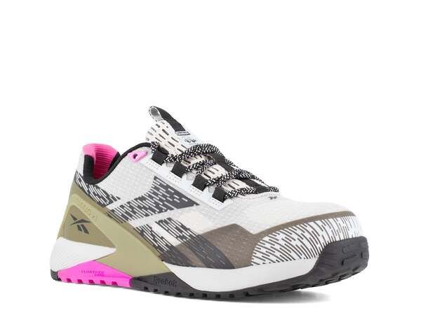 リーボック レディース シューズ スニーカー Reebok Work Nano X1 Composite Toe Work Sneaker Womens WhiteGreyArmy Green ホワイ