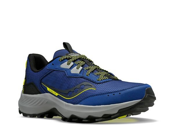 サッカニー メンズ シューズ スニーカー Saucony Aura Trail Running Shoe Mens Blue ブルー