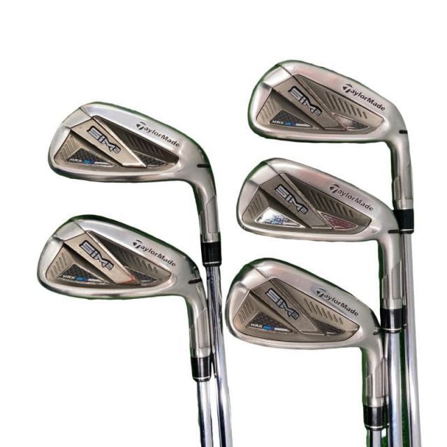 【中古】 テーラーメイド SIM2 MAX 5S アイアンセット IR KBS MAX MT85 JP (フレックスS) メンズ 男性用 右利き 右用 Cランク ゴルフクラブ