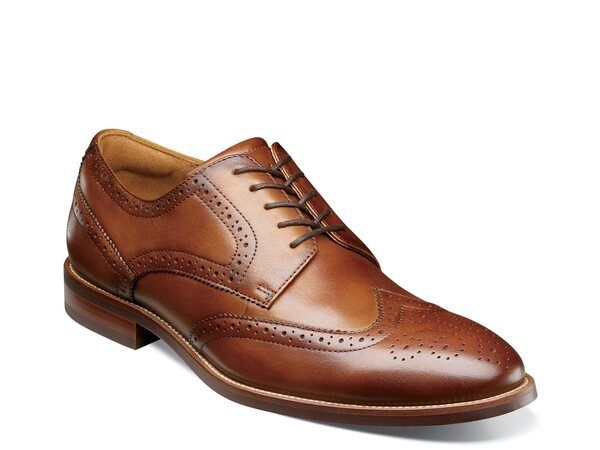 フローシャイム メンズ シューズ オックスフォード ウィングチップ Florsheim Rucci Wingtip Oxford Cognac