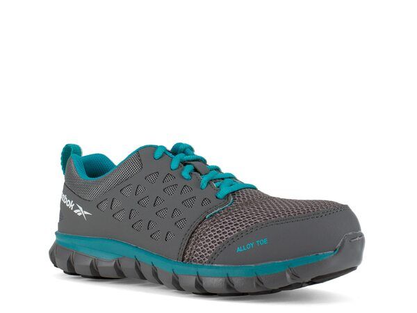 リーボック レディース シューズ スニーカー Tシャツ Reebok Work Sublite Steel Toe Work Sneaker GreyTeal グレー
